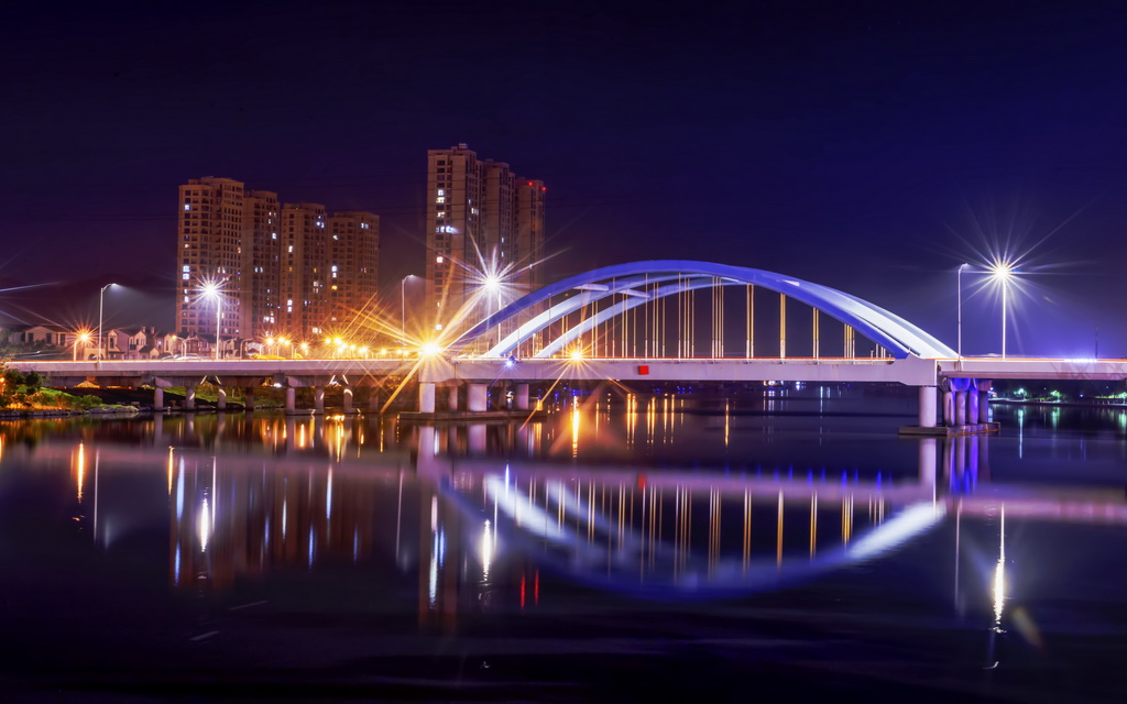 姚江夜景 - 『 余姚摄影 』 - 余姚论坛 - powered by discuz!