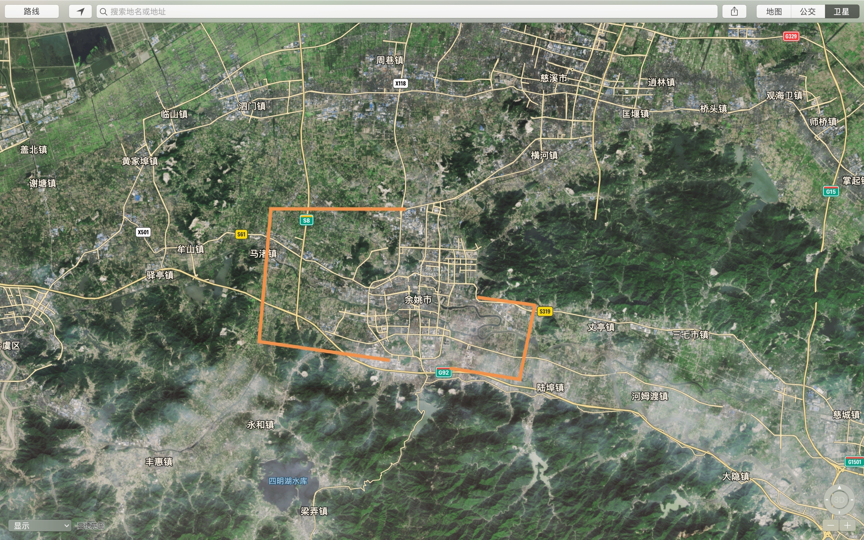 从城区周边地形浅谈余姚城市建设的主攻方向