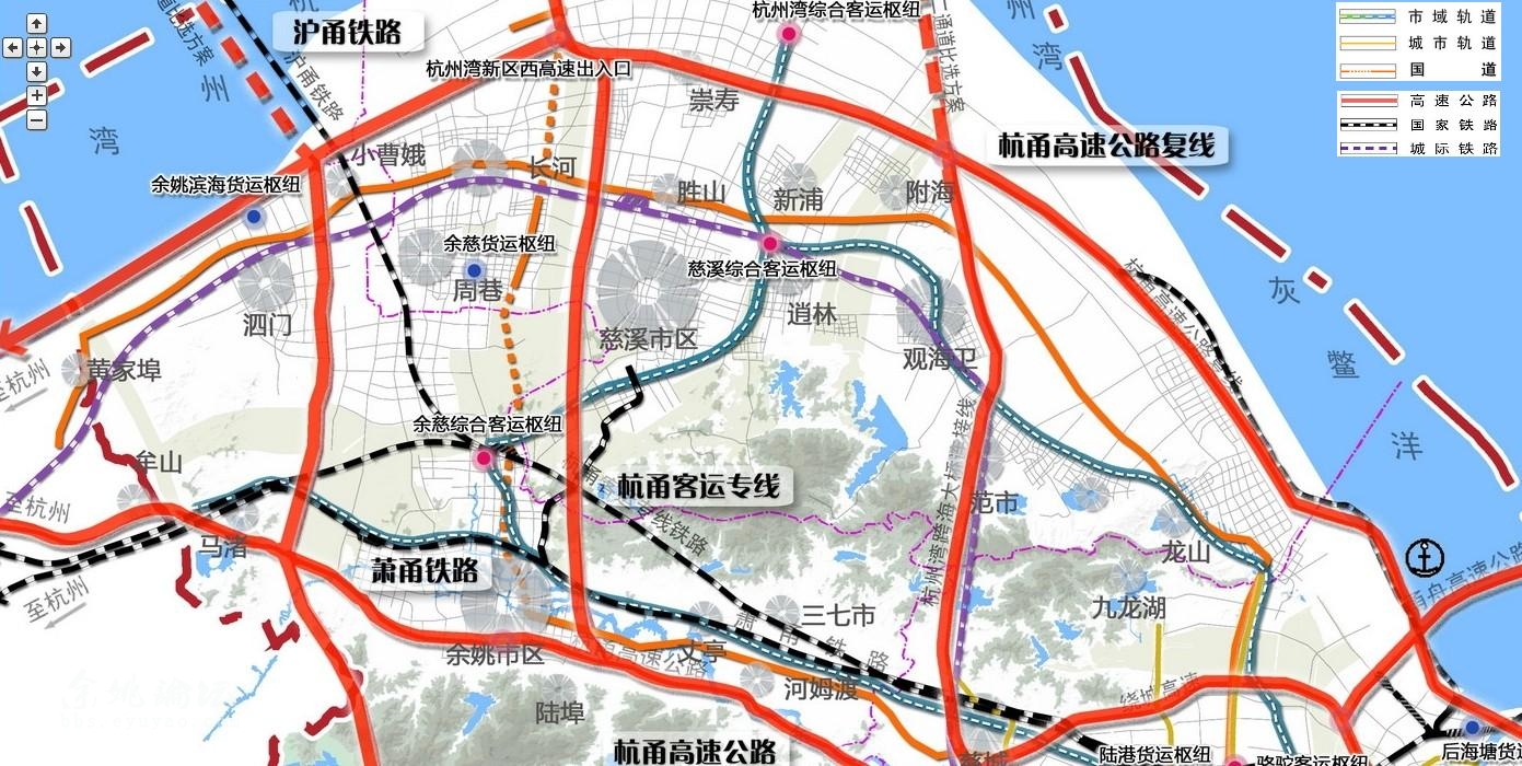 228国道在余姚走向城东路古乍线329国道向北变道